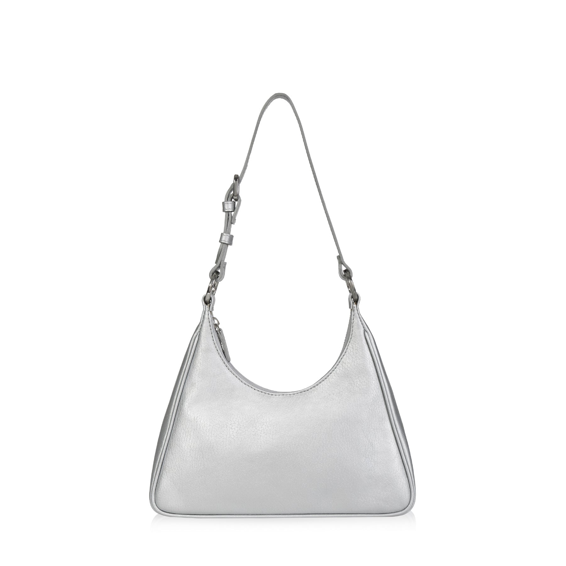 Silver store hobo bag