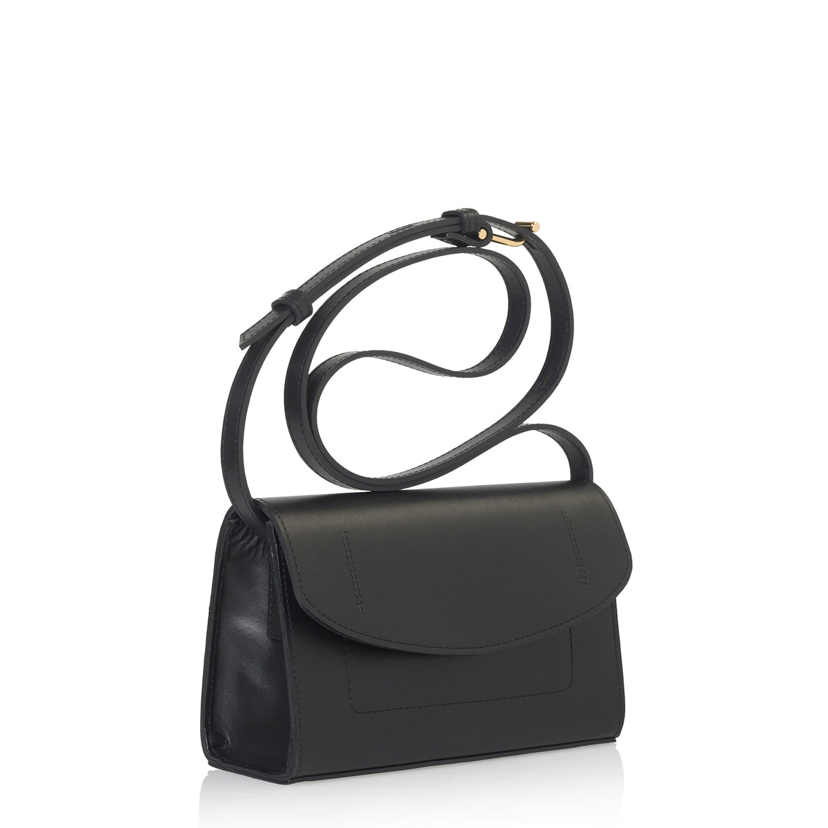 The Runthrough Mini Crossbody Bag | Black Leather Bag – JOANNA MAXHAM
