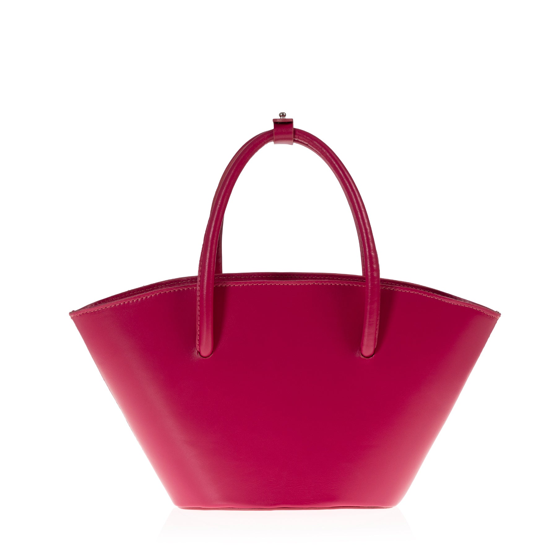 Lady's Gambit | Dark Pink Leather Tote – JOANNA MAXHAM